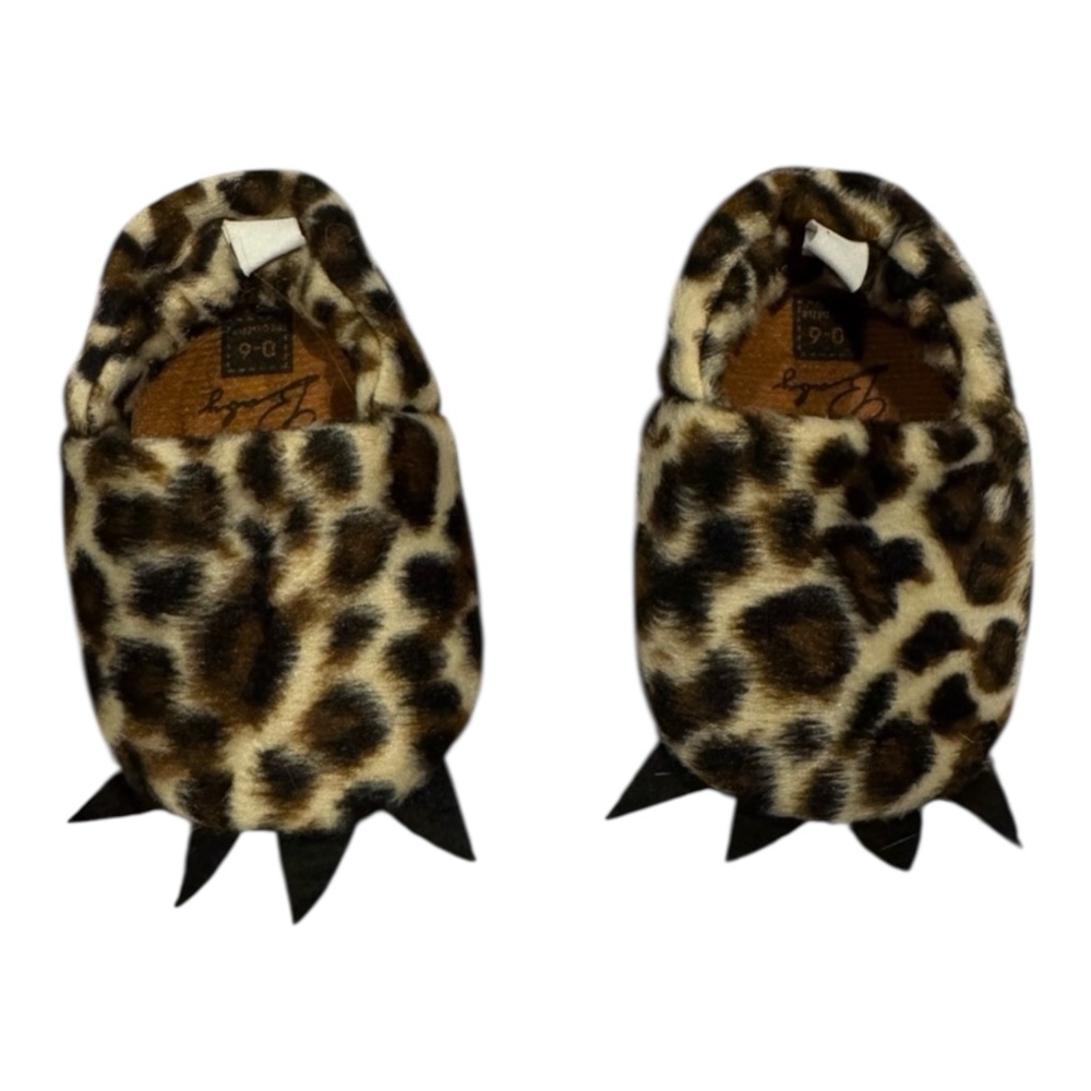 Leopard Print Kids‎ Slippers with Claws